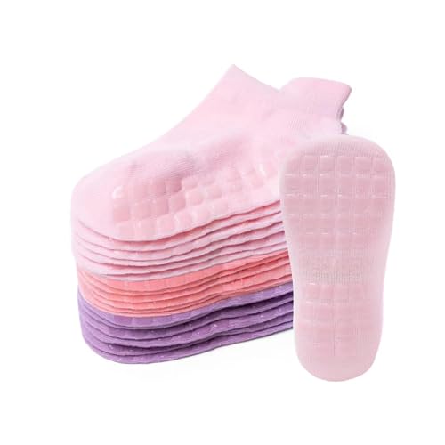 Bearbay Baby Non Slip Ankle Socks with Grippers (9 Pair) for 0 months-7 years old Walking Socks for Infant Toddler Kids Boys Girls - Image 1