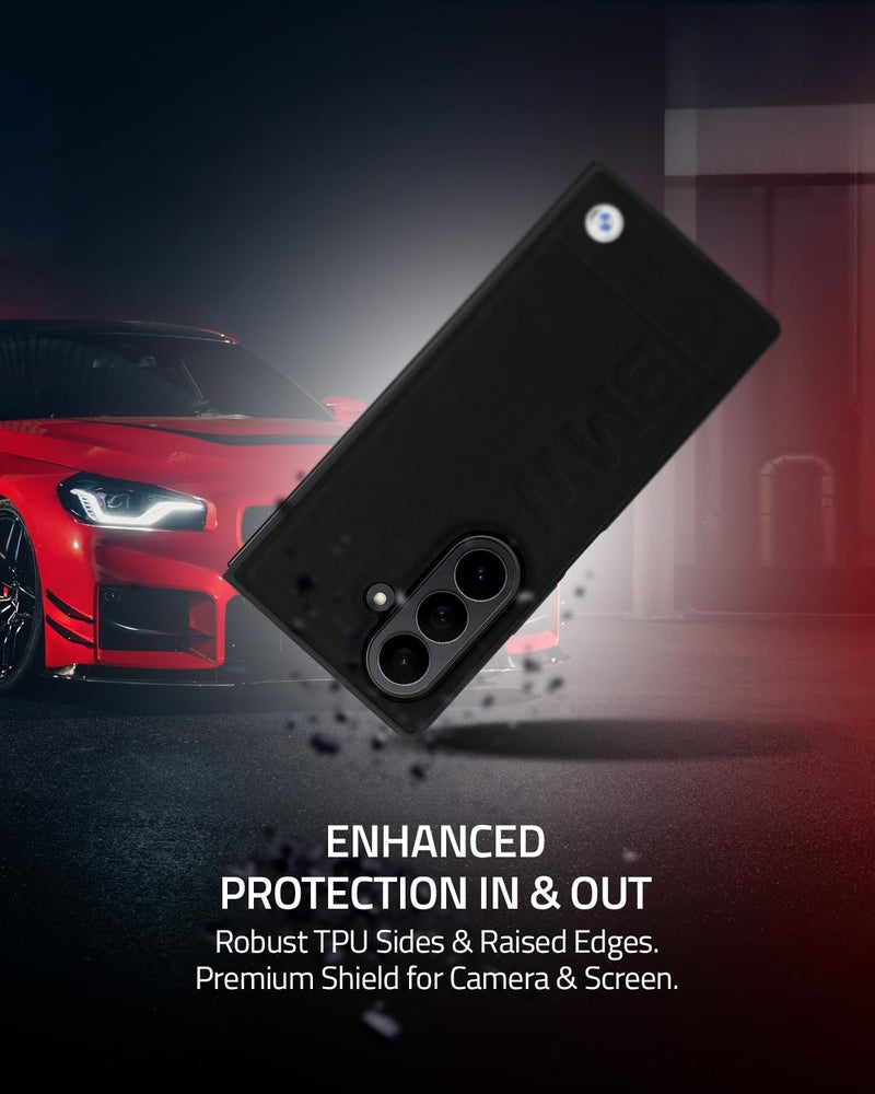 CG MOBILE BMW Case [Official Licensed] Signature Collection | Genuine Leather Case with Big Wordmark Protective Case/Cover Designed for Galaxy Z Fold 7 (2025) - Black - Image 5