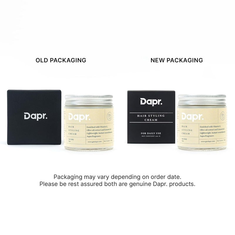 Dapr Hair Styling Cream 100 grams for Daily use Enriched with Olive oil extract and Linseed oil - Image 4