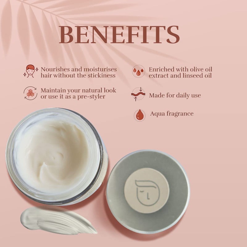 Dapr Hair Styling Cream 100 grams for Daily use Enriched with Olive oil extract and Linseed oil - Image 5