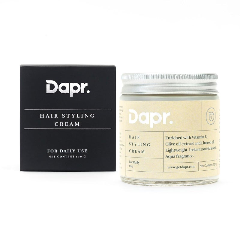 Dapr Hair Styling Cream 100 grams for Daily use Enriched with Olive oil extract and Linseed oil - Image 2