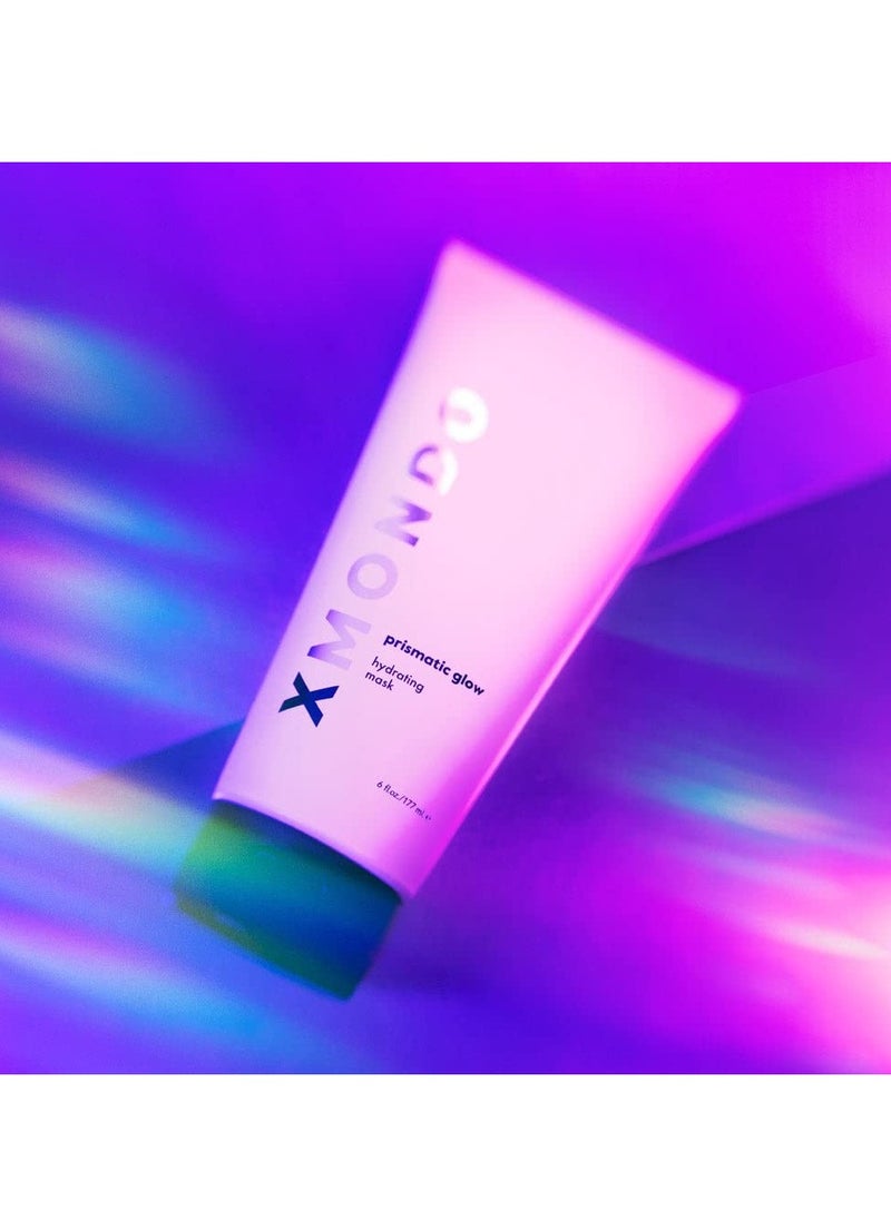 XMONDO XMONDO Hair Prismatic Glow Hydrating Mask - Vegan Formula with Argan and Baobab Oil + Pro-Vitamin B5 for Super Hydration and Deep Penetrating Moisture for Silky Smooth Glowing Hair, 6 Fl Oz 1-Pack  - Image 4