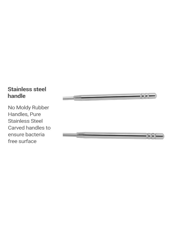 ريد ليف أداة تنظيف اللسان من الستانلس ستيل عبوة 2 مع علب سفر للعناية بالفم وانتعاش النفس - Image 4