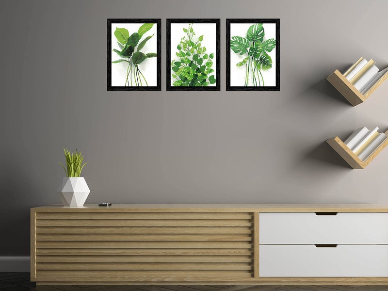 Indianara Set of 3 Framed Art Painting (3911BK) without glass 10.2 X 13, 10.2 X 13, 10.2 X 13 INCH (Style 10) - Image 3