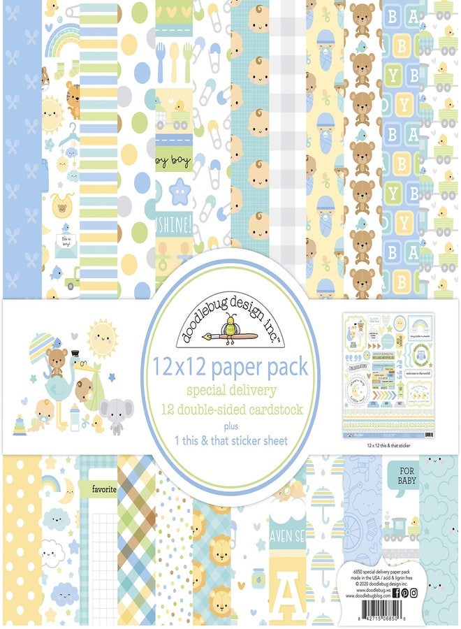 DOODLEBUG DESIGN INC. Doodlebug Design Special DELIV Paper 12X12 Pack