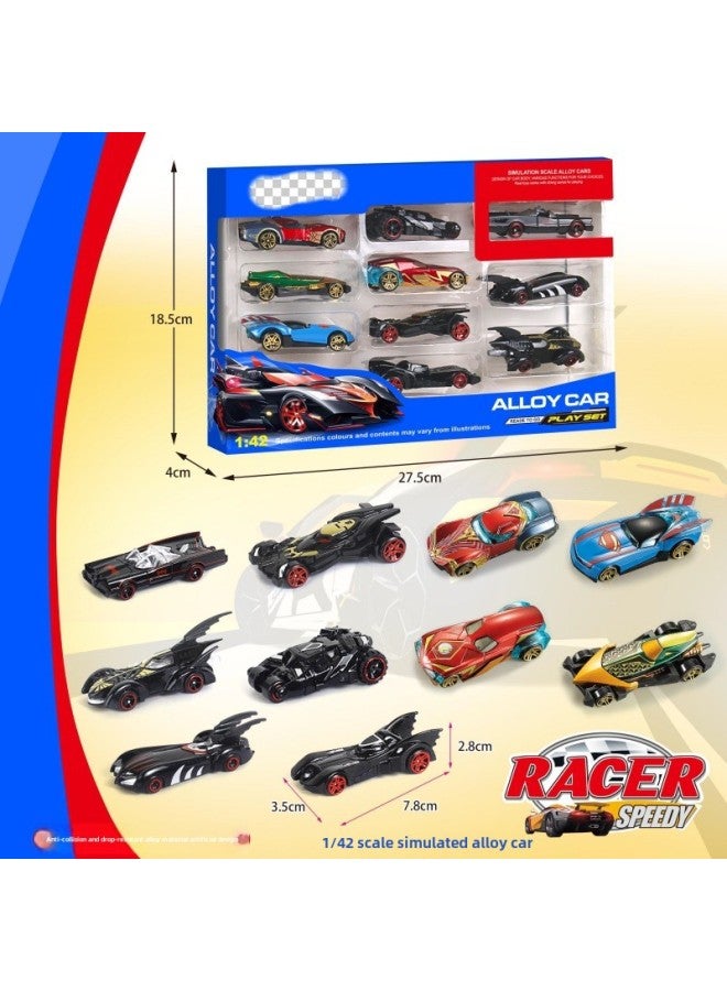 Hot Small Sports Car 10 Loaded Sliding Alloy Car Model Wind Fire Simulation Mini Toy Car-Color:1 Single 60 Sets Of Starting Batch - Image 1