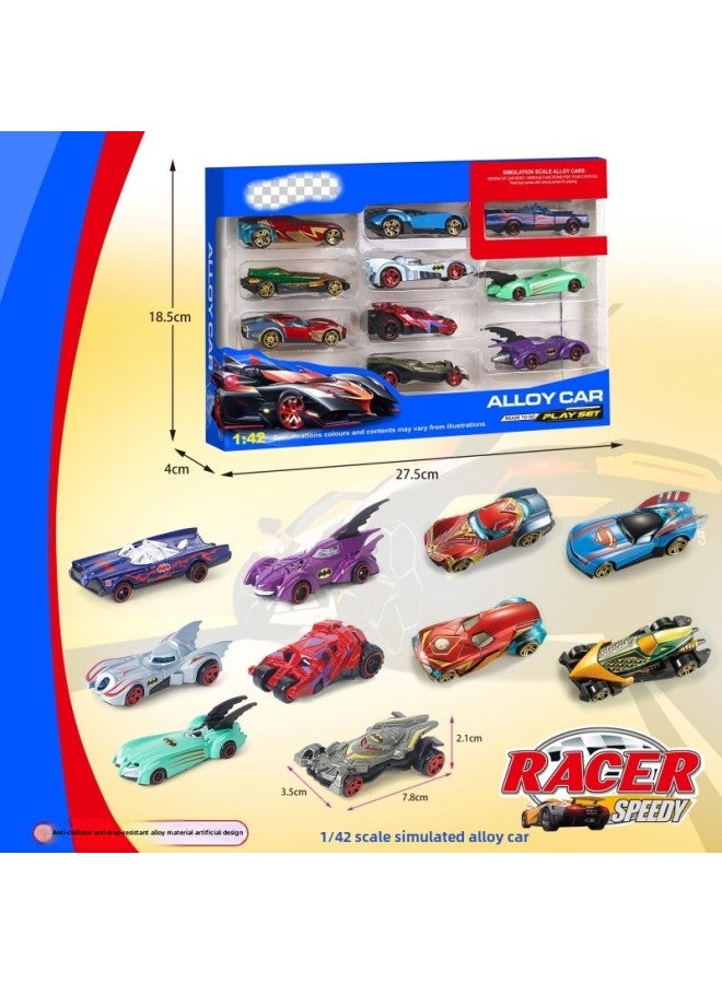 Hot Small Sports Car 10 Loaded Sliding Alloy Car Model Wind Fire Simulation Mini Toy Car-Color:1 Single 60 Sets Of Starting Batch - Image 5