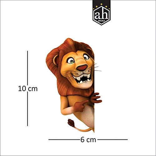AH Decals Amazing Animal Cartoon 3D Wall Switch Board Stickers for Living Bed Kids Room | (Set of 5) - Image 4