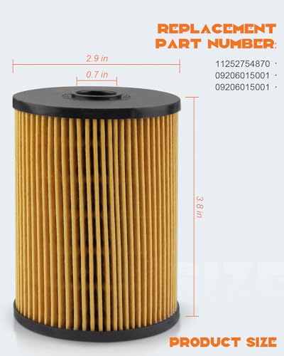 YUANTUO Fuel Filter Kit Fit for Mini Cooper R55 R56 R57 R58 2007 2008 2009 2010 2011 2012 2013 2014 2015, Replacement 11252754870, 09206015001, 092 06015 001 with O-Rings Seals - Image 5