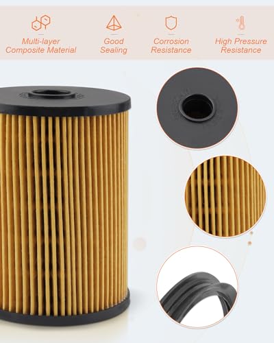 YUANTUO Fuel Filter Kit Fit for Mini Cooper R55 R56 R57 R58 2007 2008 2009 2010 2011 2012 2013 2014 2015, Replacement 11252754870, 09206015001, 092 06015 001 with O-Rings Seals - Image 3