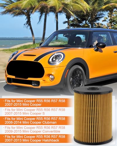 YUANTUO Fuel Filter Kit Fit for Mini Cooper R55 R56 R57 R58 2007 2008 2009 2010 2011 2012 2013 2014 2015, Replacement 11252754870, 09206015001, 092 06015 001 with O-Rings Seals - Image 2
