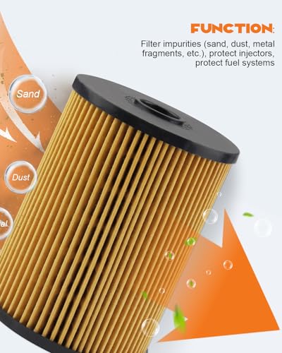 YUANTUO Fuel Filter Kit Fit for Mini Cooper R55 R56 R57 R58 2007 2008 2009 2010 2011 2012 2013 2014 2015, Replacement 11252754870, 09206015001, 092 06015 001 with O-Rings Seals - Image 4