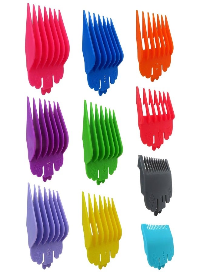 مجموعة INGQI الجديدة المكونة من 10 قطع من واقيات ماكينة الحلاقة، بديلة لماكينات Conair HC224W/HC244NGBV/HCT242WR - من 1/16 بوصة إلى 1 بوصة، بألوان زاهية - Image 1