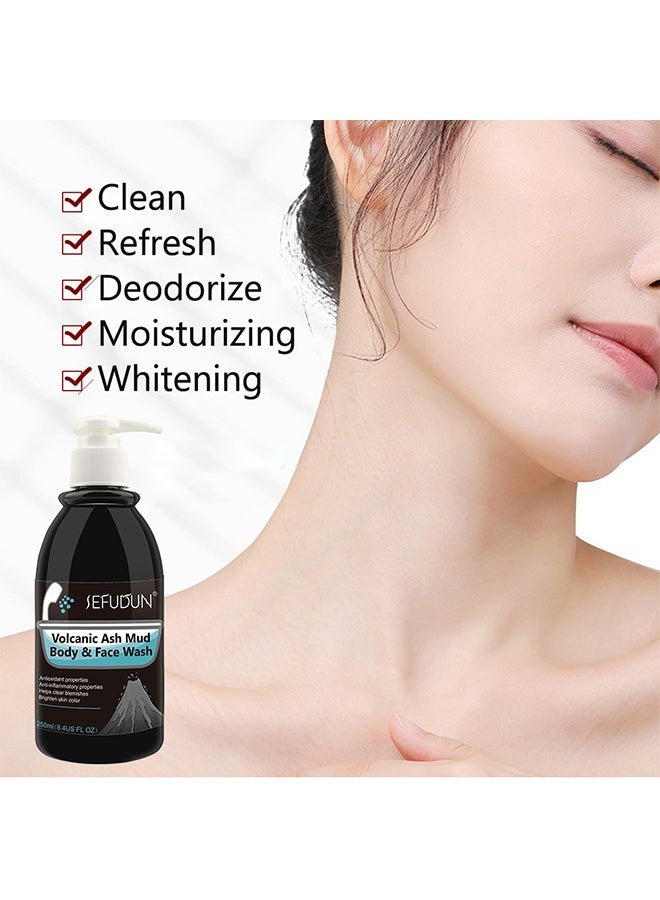 Sefudun Volcanic Ash Mud - Body & Face Wash Shower Gel Deep Sea Mud Whitening Body 250ml  - Image 5