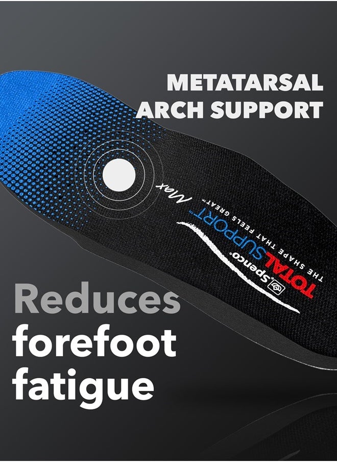 Spenco Total Support Max Shoe Insoles - Orthotic Metatarsal Arch Support Inserts for Men & Women - Absorbs Shock, Reduces Over-pronation - EVA Layer Conforms to Foot Contours, Deep Heel Cupping  - Image 5