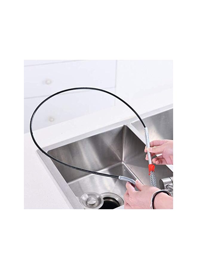 KASTWAVE Cleaning Hook, Flexible Cleaning Claw Pipe Cleaning Spiral Drains Dredge Tool, Sink Sewer Cleaning Hook, Spring Hair Drain Clog Remover Cleaning Tool,for Kitchen,Bathroom (90cm) - Image 4
