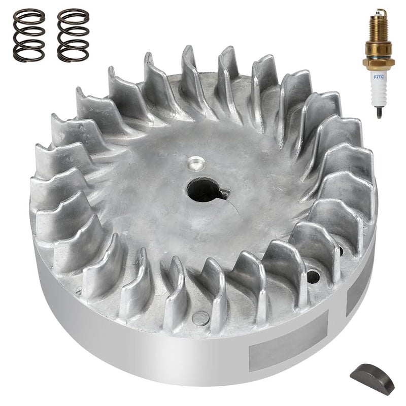 FVRITO Aluminum Flywheel 10krpm for Predator 212 Non hemi Engine Ghost 212cc 224cc 69730 69736 65hp GX200 196cc BSP Tilly Coleman CT200U BT200X Mini Bike Performance Parts with Key Valve Springs