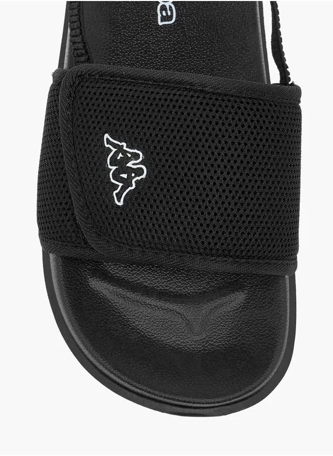 Kappa Boys Textured Slides With Elastic Strap