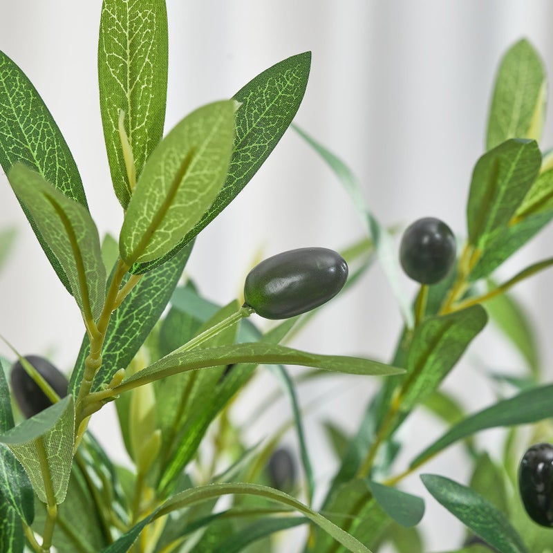 Heleze 35 Inch Olive Branches for Vases Artificial Greenery Stems Faux Olive Tree Branch Home Decor 4PCS - Image 5