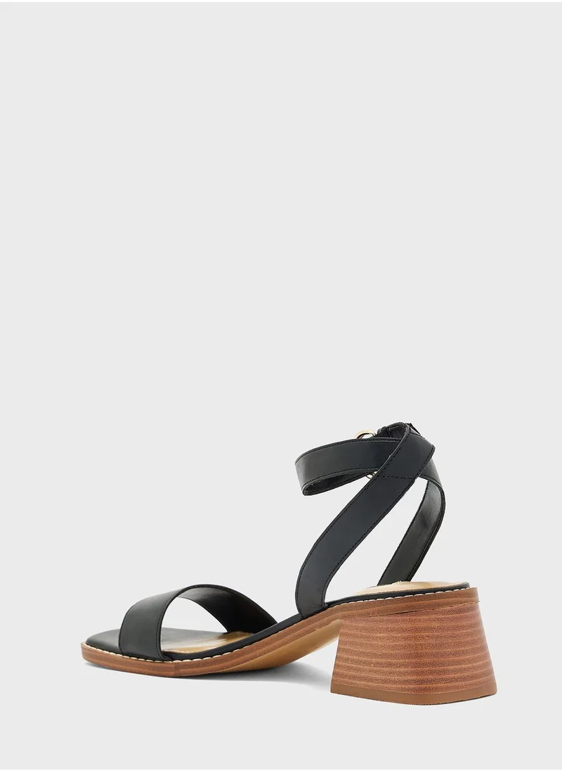 ناين ويست Ankle Strap Low Heel Sandals