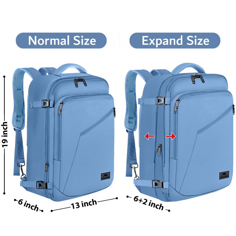 MATEIN Cute Backpack for Women, Nurses Teacher, Expandable Water Resistant Carry on Backpacks for Business Trip, 45L Rucksack for Traveler Outdoor Sports, Gift for Traveling - Image 4