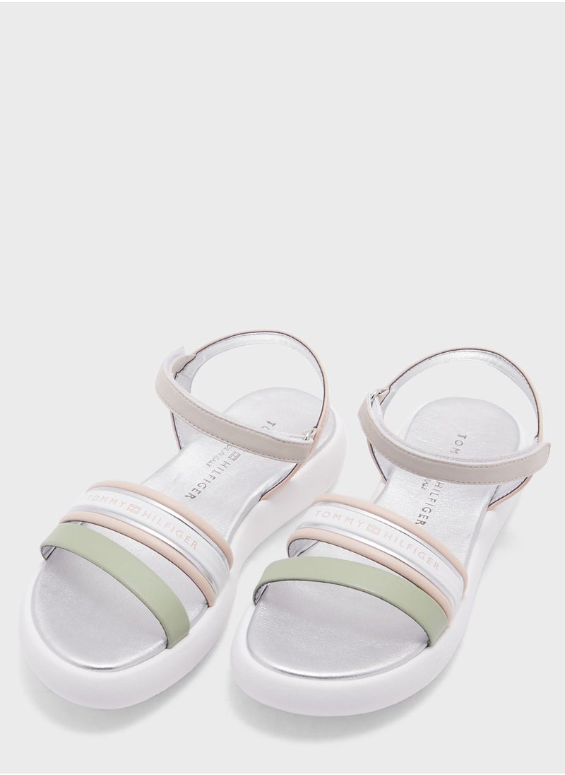 TOMMY HILFIGER - Kids Velcro Sandal - Image 1