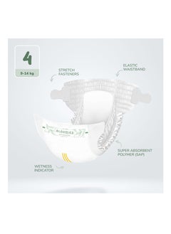Bloomies Bloomies Premium Baby Diapers with wetness indicator | Eco-friendly and Hypoallergenic Nappies Made with 100% Bamboo | Nappies Size 4 for babies 9-14kg x 40pcs  - Image 2