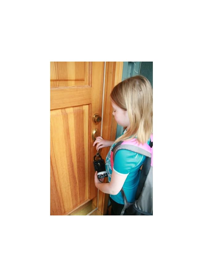 KeyGuard SL-500 Punch Button Lock Box, Black | Portable Shackle LockBox For Outside- Fits House Keys, Car Keys, Fobs, Credit Cards/IDs & More | Keypad Safe Box, Digital Push Button Combination Lock - Image 2