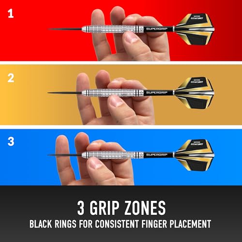 Harrows Combat 90% Tungsten Steel Tip Darts Set I 21g to 30g All Weights Available I Huge 17pcs Bundle with Spare Shafts, Prime Flights & Travel Case (23 Grams) - Image 3