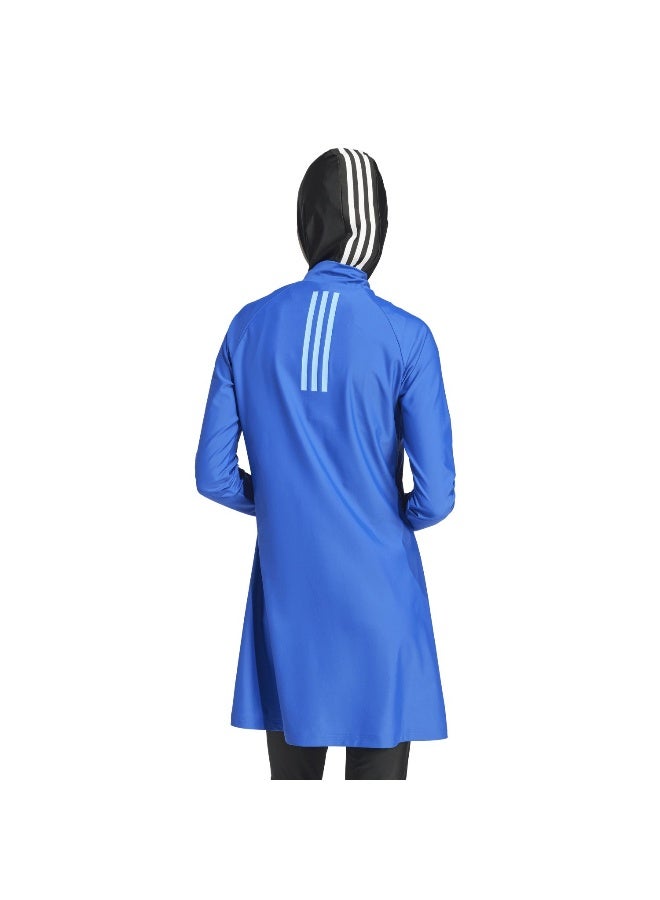 Adidas adidas 3S Ls Swim Top Blue Swim Tops 4 - Image 5