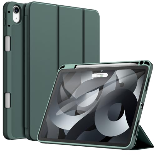 JETech Case for iPad Air 11Inch M4M3M2 202620252024 iPad Air 54 20222020 5th4th Generation 109Inch with Pencil Holder Slim Tablet Cover with Soft TPU Back Misty Blue - Image 1
