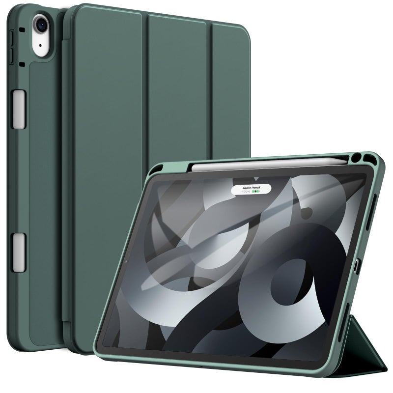 JETech Case for iPad Air 11Inch M4M3M2 202620252024 iPad Air 54 20222020 5th4th Generation 109Inch with Pencil Holder Slim Tablet Cover with Soft TPU Back Misty Blue - Image 2