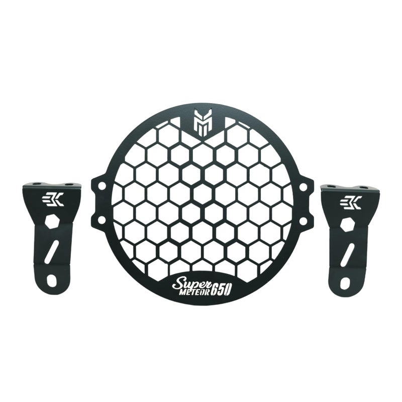 Milachin Super Meteor 650 Headlight Grill/Jali (Honey) - Image 3
