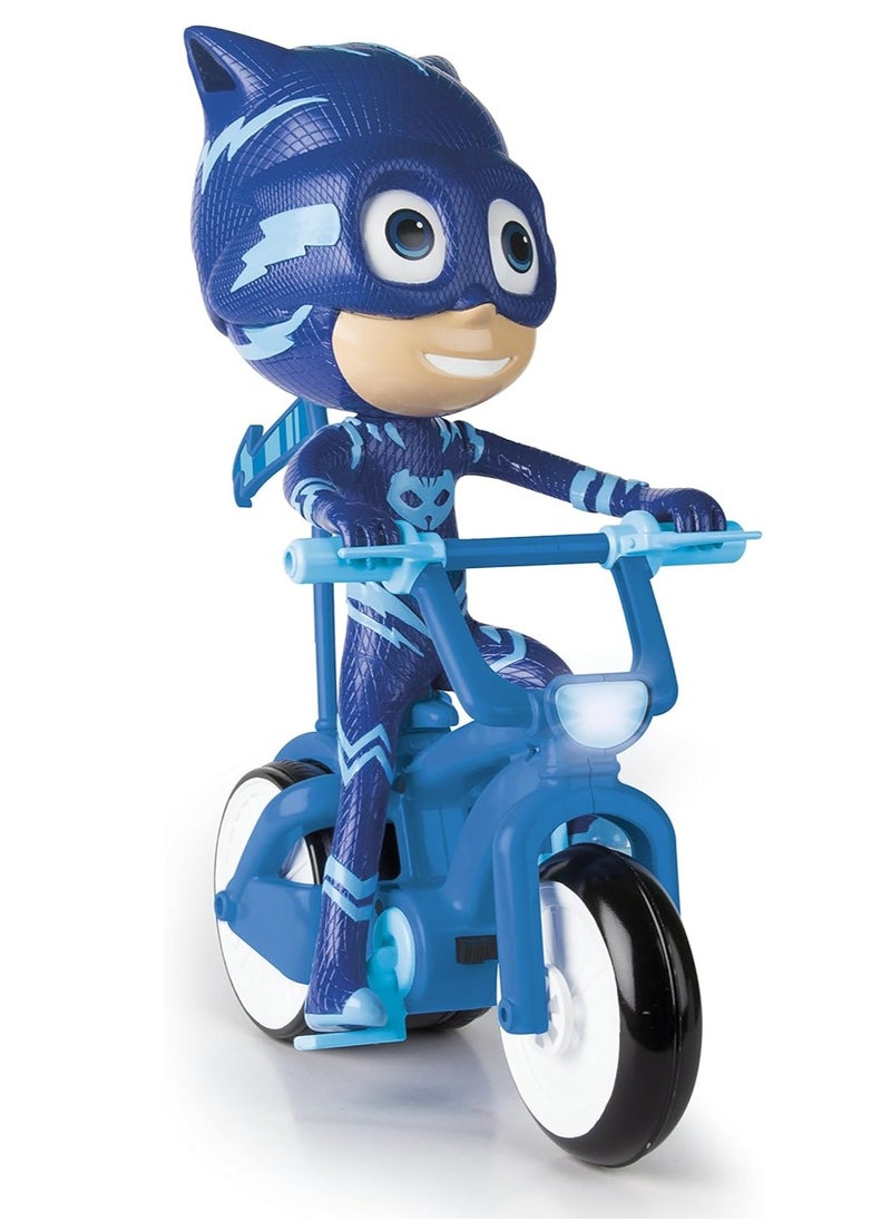 iMC Toys PJ Masks RC Catboy Wheelie Bike | Remote Control Stunts & Wheelies | Blue Catboy Bike for Kids | Fun & Interactive Toy  - Image 1