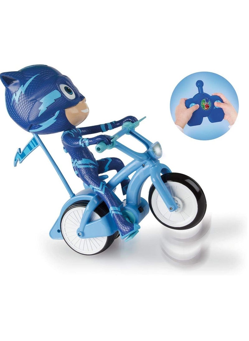 iMC Toys PJ Masks RC Catboy Wheelie Bike | Remote Control Stunts & Wheelies | Blue Catboy Bike for Kids | Fun & Interactive Toy  - Image 3