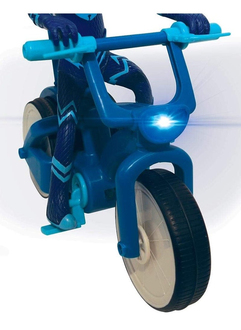 iMC Toys PJ Masks RC Catboy Wheelie Bike | Remote Control Stunts & Wheelies | Blue Catboy Bike for Kids | Fun & Interactive Toy  - Image 4