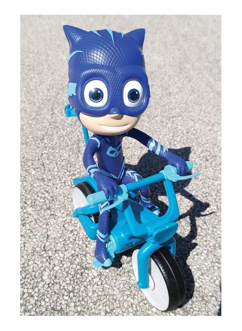 iMC Toys PJ Masks RC Catboy Wheelie Bike | Remote Control Stunts & Wheelies | Blue Catboy Bike for Kids | Fun & Interactive Toy  - Image 5