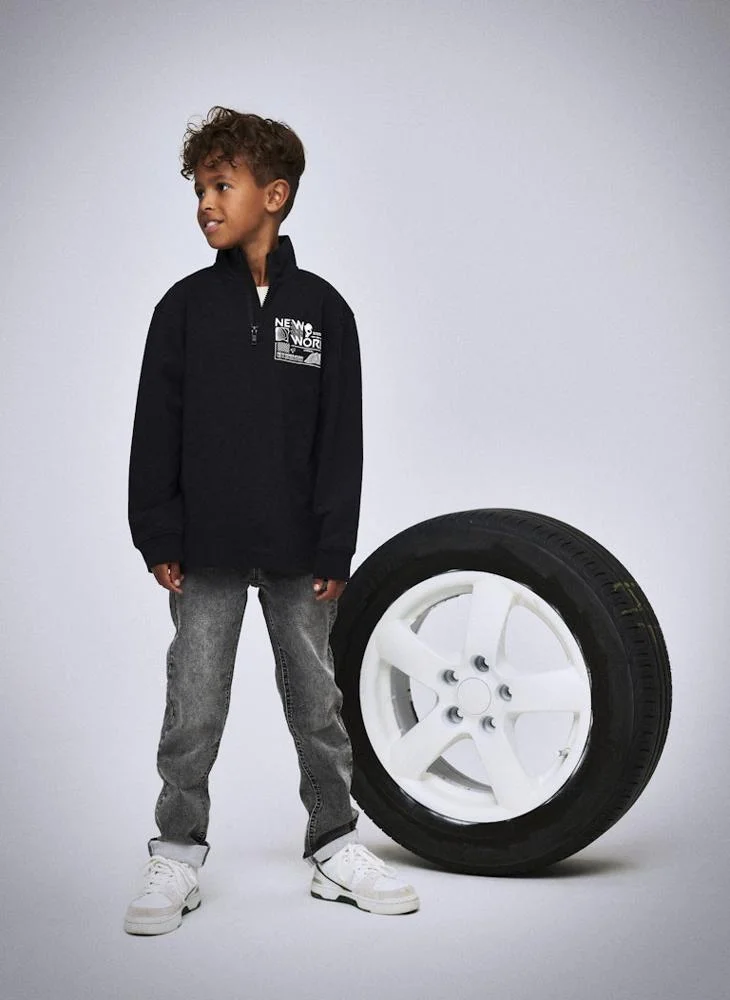 نيم ات Kids Nkmkimba Half Zip Sweatshirt