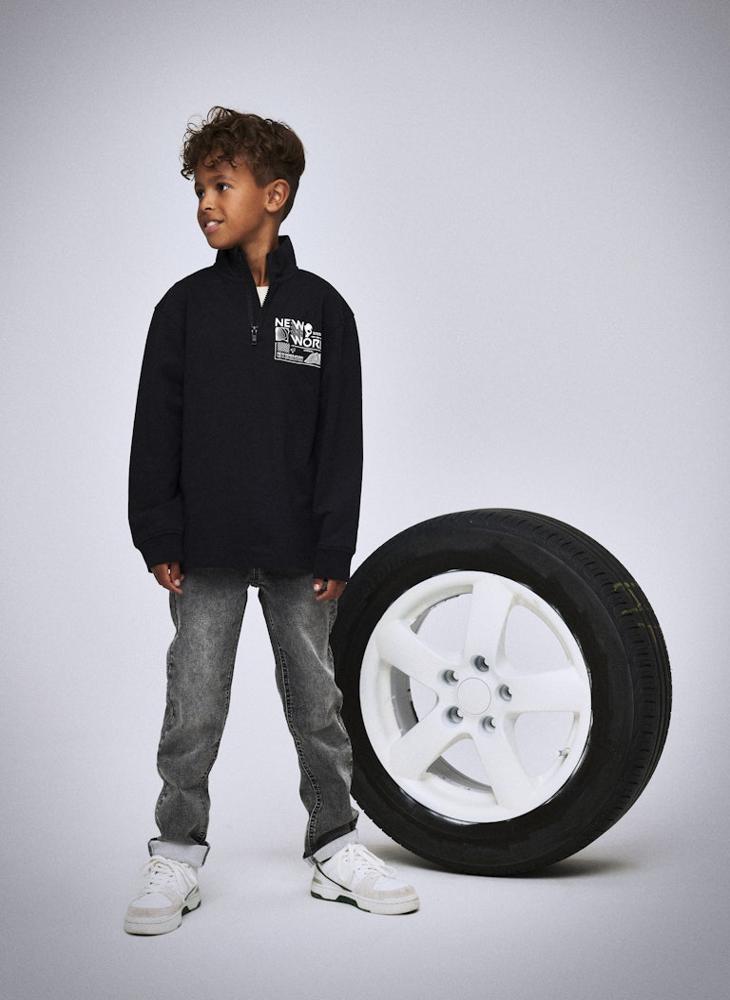 NAME IT Kids Nkmkimba Half Zip Sweatshirt - Image 1