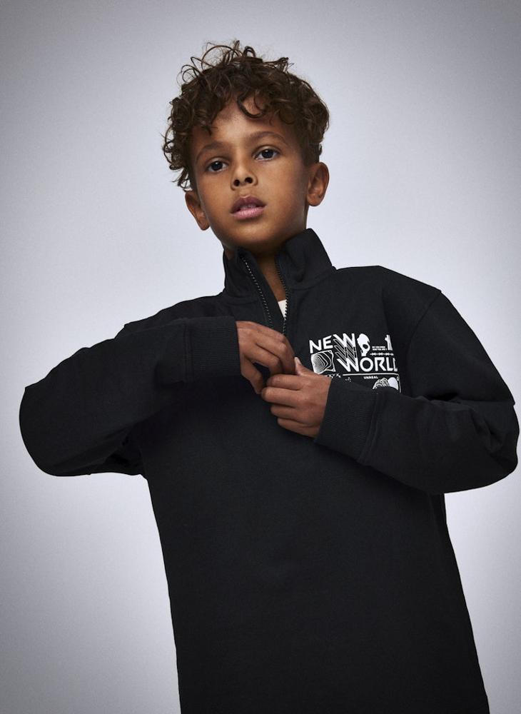 NAME IT Kids Nkmkimba Half Zip Sweatshirt - Image 2