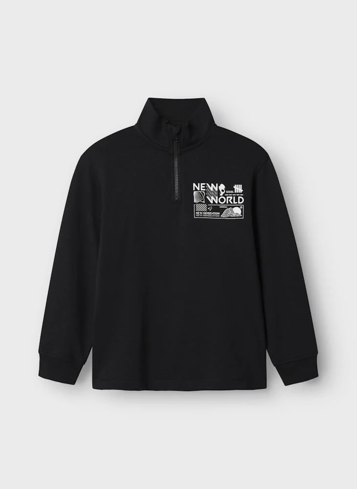 NAME IT Kids Nkmkimba Half Zip Sweatshirt