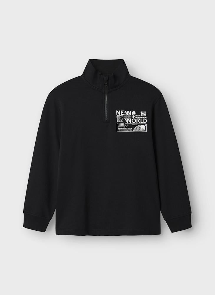 NAME IT Kids Nkmkimba Half Zip Sweatshirt - Image 3