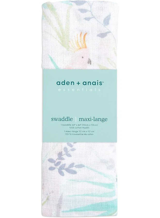 aden + anais Essentials Cotton Muslin Swaddle Blanket Tropicalia