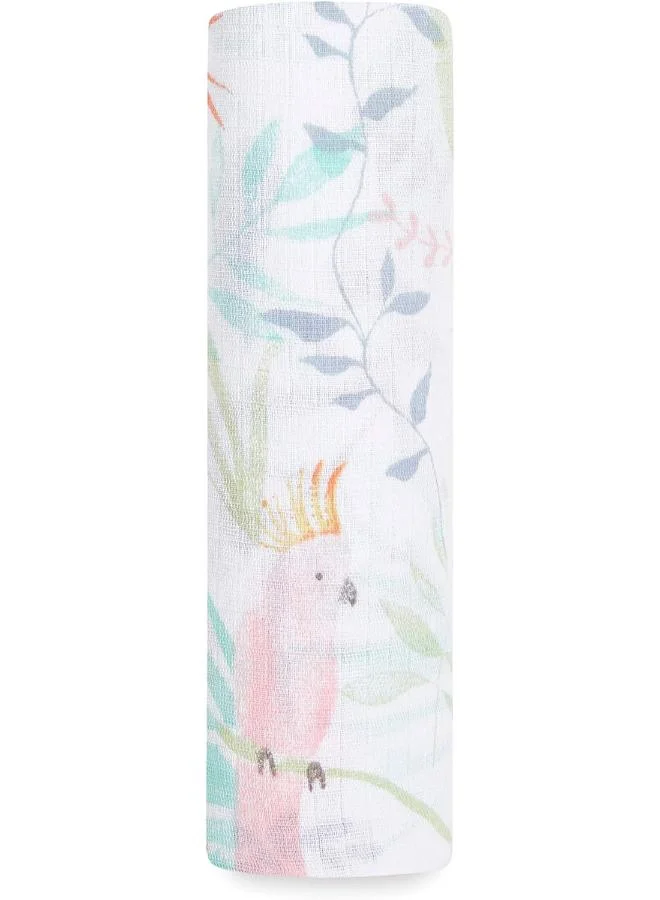 aden + anais Essentials Cotton Muslin Swaddle Blanket Tropicalia
