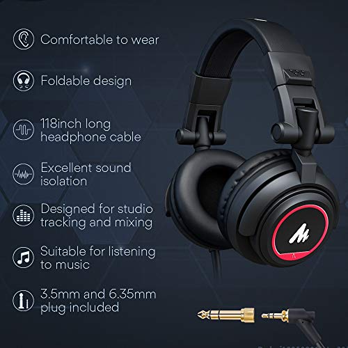 MAONO AU-A04H Computer USB Microphone with Studio Headphone Set, Cardioid Podcast Condenser Mic for Gaming, Recording, PS4, Streaming, ASMR, YouTube, Singing, Vocal, PC - Image 4