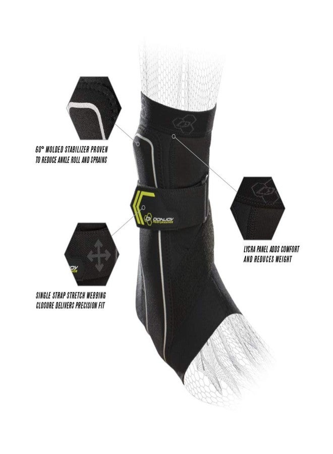 DonJoy Performance Bionic Ankle Support Brace: Left Foot, Black, Small - Image 3