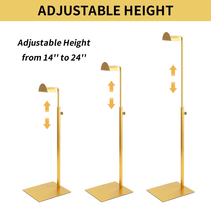 KMtilsh Purse Display Stand,3 Pack stand for purse,Stainless Steel Purse Stands for Display,Height Adjustable Handbag Display Stand,for Commercial Stores And Parties - Image 4