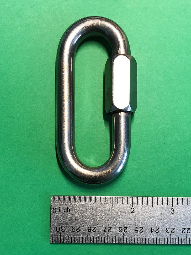 US STAINLESS Stainless Steel 316 Quick Link 1/2" (12mm) Marine Grade - Image 5