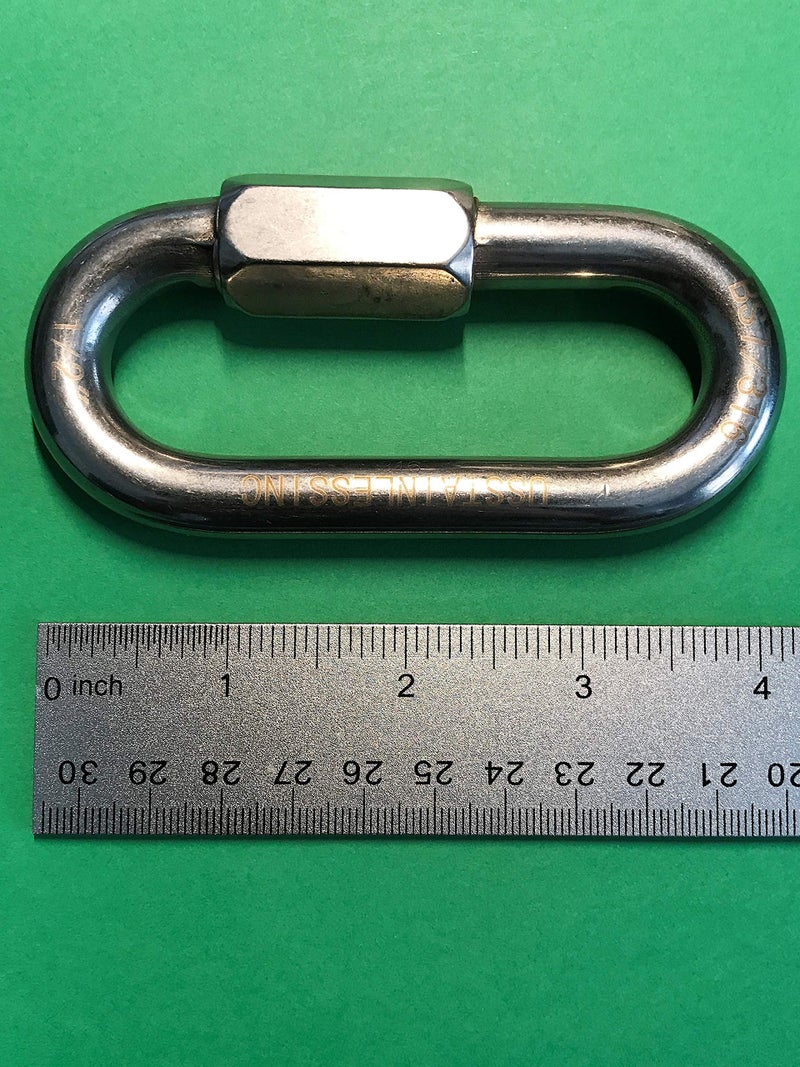 US STAINLESS Stainless Steel 316 Quick Link 1/2" (12mm) Marine Grade - Image 2
