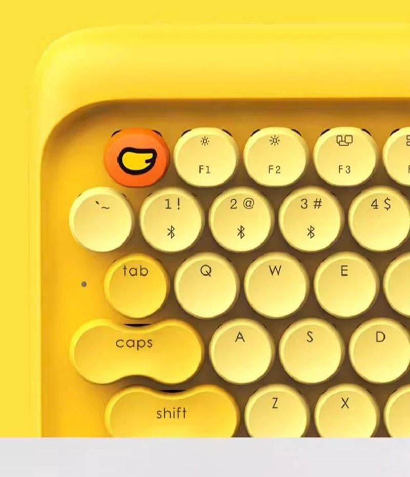 Lofree Eh12s DOT Mechanical Keyboard, Bluetooth Dual-Mode Wired & Wireless, Little Yellow Duck Set - Image 5